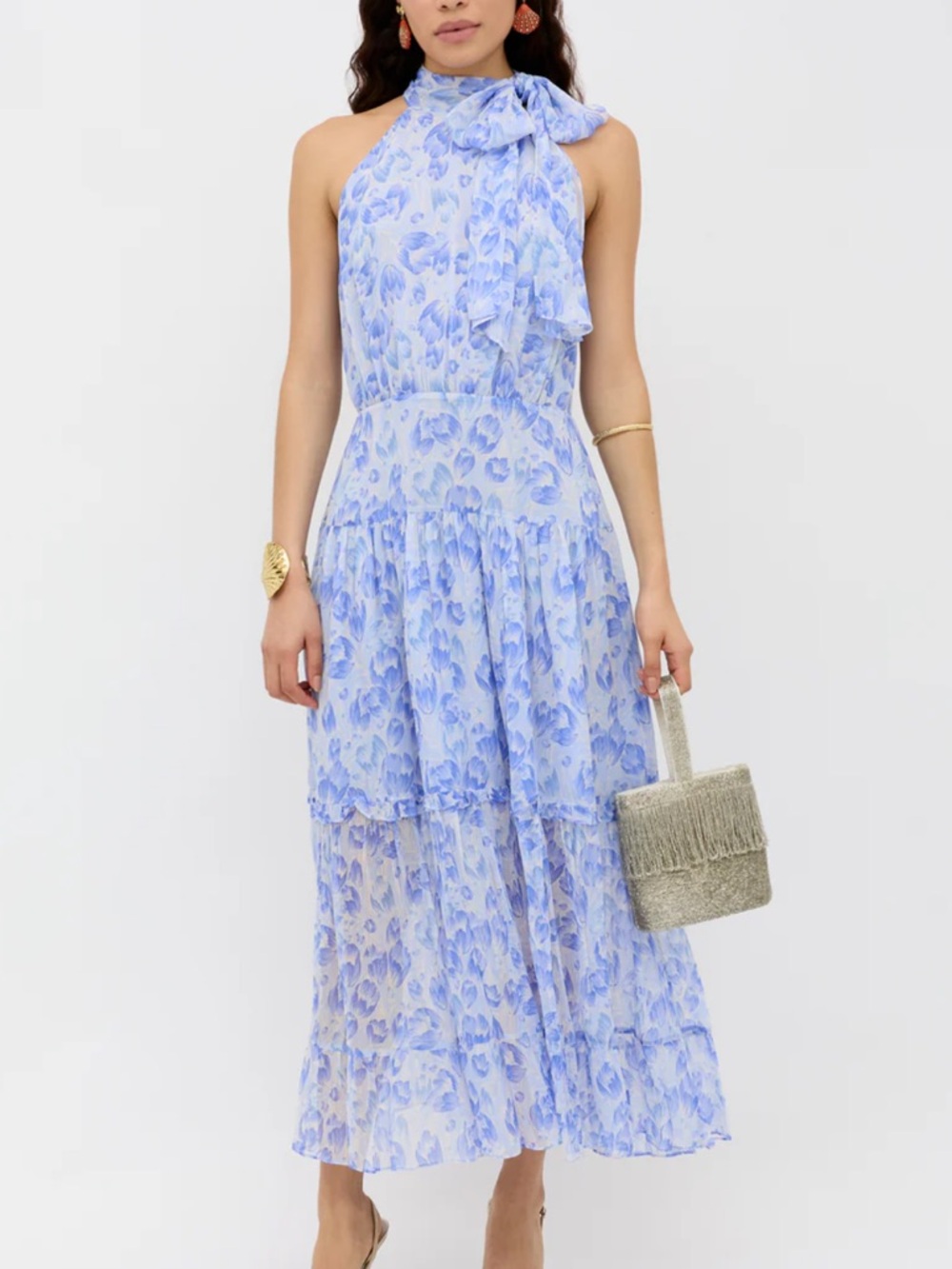 RIXO Abi Midi Dress